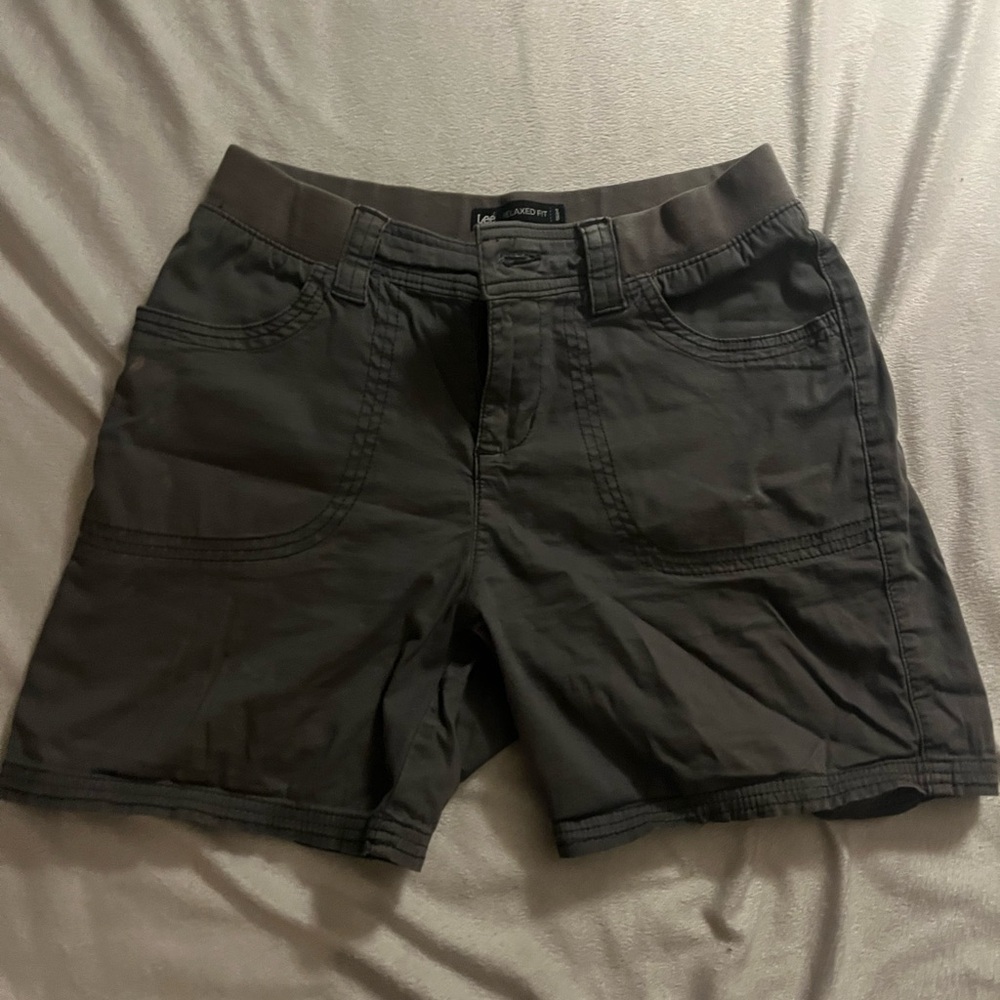 Grey cargo shorts
